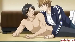 Hentai merry coupling having a tongue sex